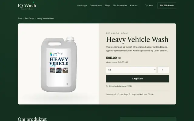 Siden heavy vehicle wash hos IQ Wash