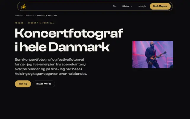 Siden koncert og festival hos Sogard Photo